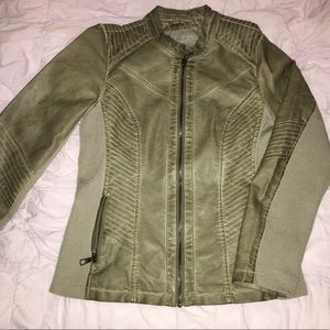 Valerie Stevens Faux Leather Jacket NWOT